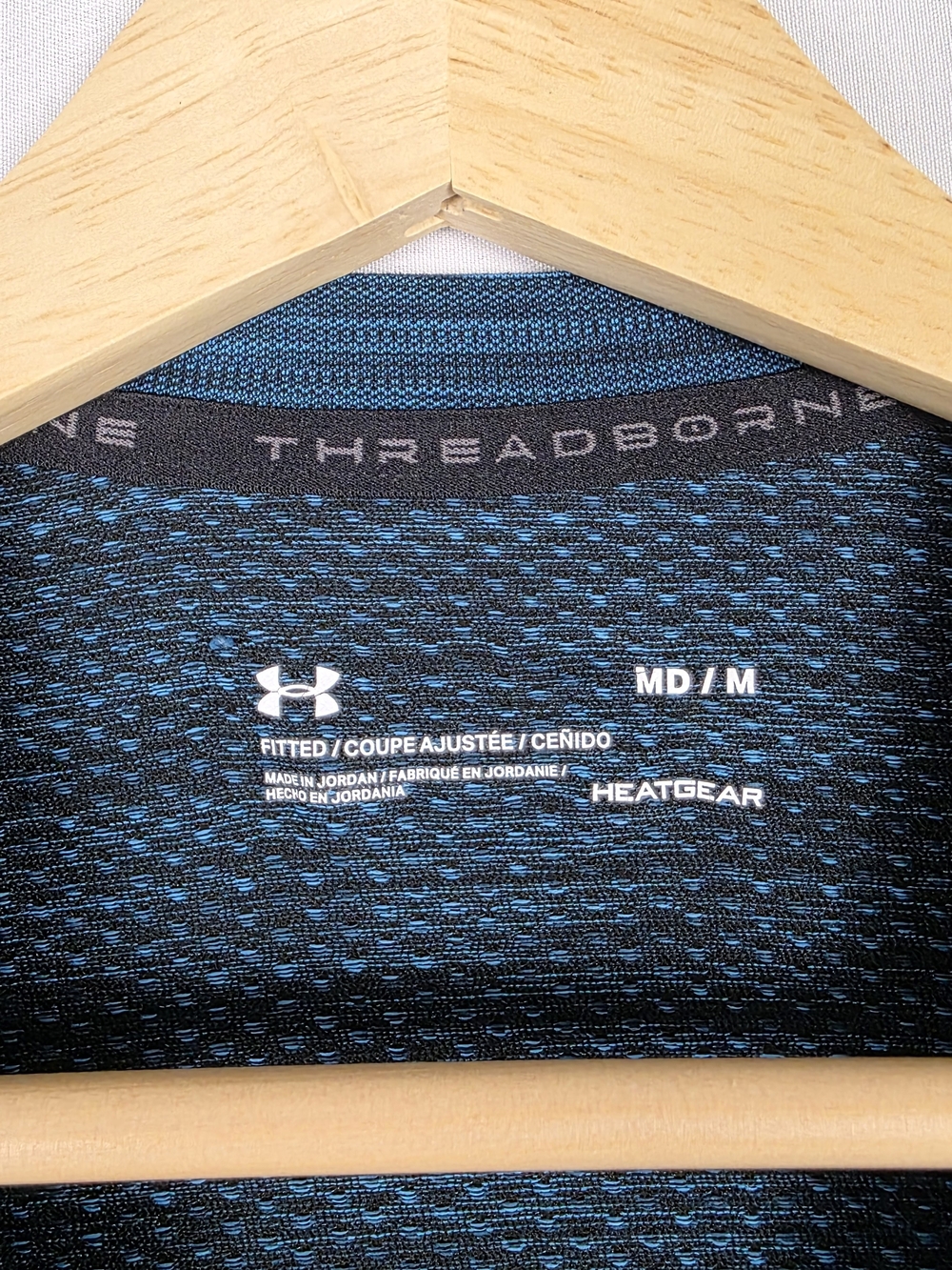Under Armour Womens Shortsleeve Heatgear Teal Black Workout Shirt Size Medium - Picture 7 of 14